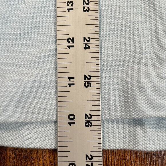 Lacoste Shirt Mens Large 5 Polo Light Blue Button Up Short‎ Sleeve Collard Tee41 - Picture 5 of 6